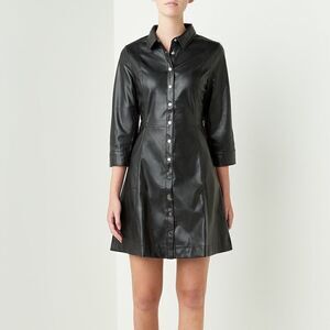 Mango | Dresses | Mango Fauxleather Dress | Poshmark